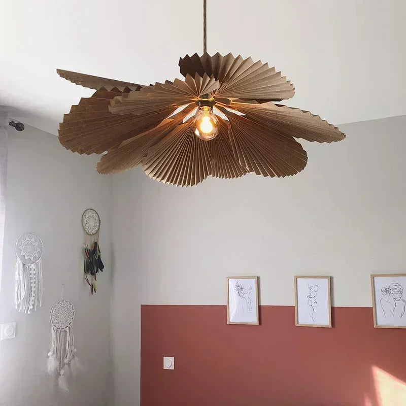 Living Room Shop Led Ceiling Chandelier Wabi Sabi Paper Ceiling Lamp Kitchen Island Pendant Lights Home Decorations Lustre