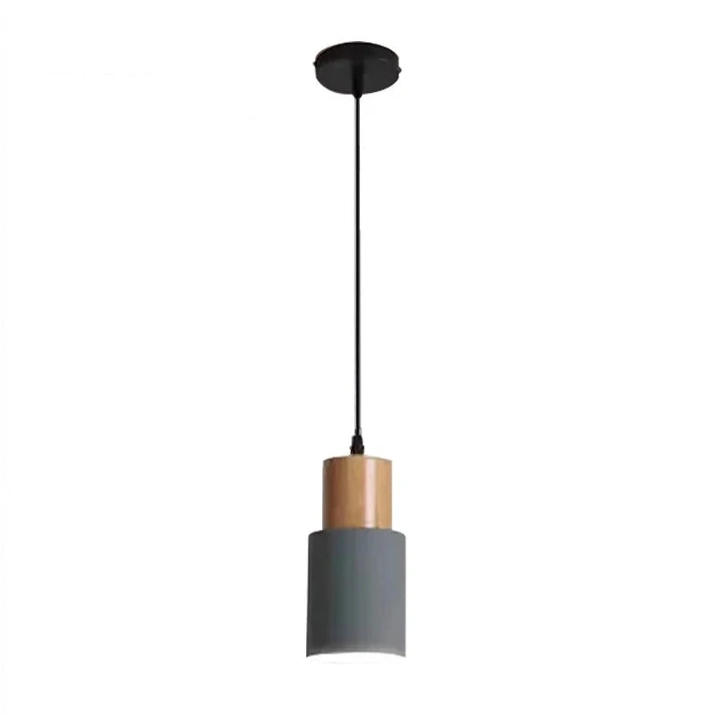 Nordic Pendant Light Wooden Macaron LED Iron Hanging Lamps For Living Room Bedroom Bedsides Restaurant Cafe's Home Decor's Lighting