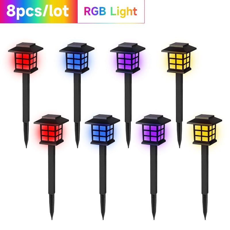 LED Solar Pathway Lamp Waterproof Outdoor Lawn Light Garden Patio Decor Landscape Energy Lighting forWalkway Yard Led Solar Lamp