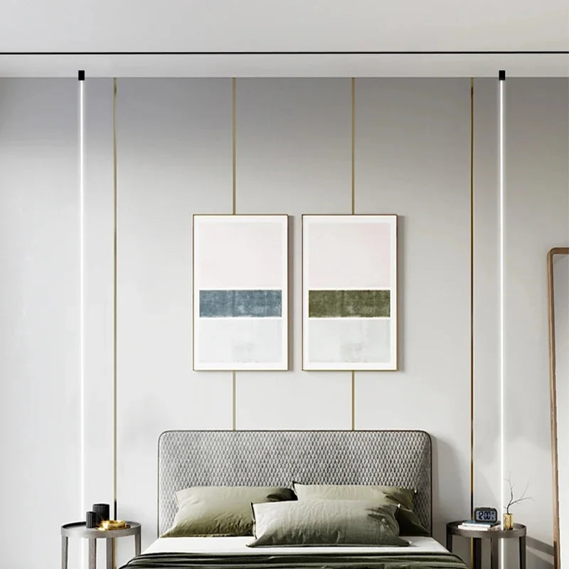 Modern Skyline LED Linear Wall Lamp - Black & White Strip Light Fixture