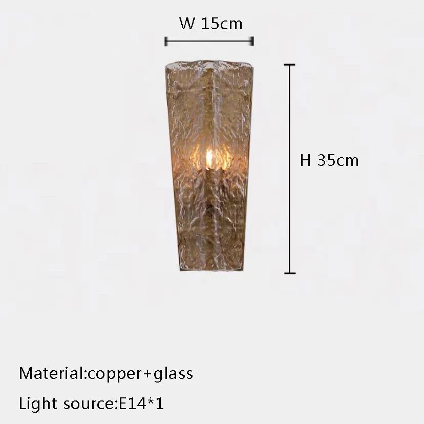 Postmodern Rhomboid Glass Pendant Ceiling Lights 2026 Copper Bronze Home Decoration Chandelier Lighting for Bedroom Living Room