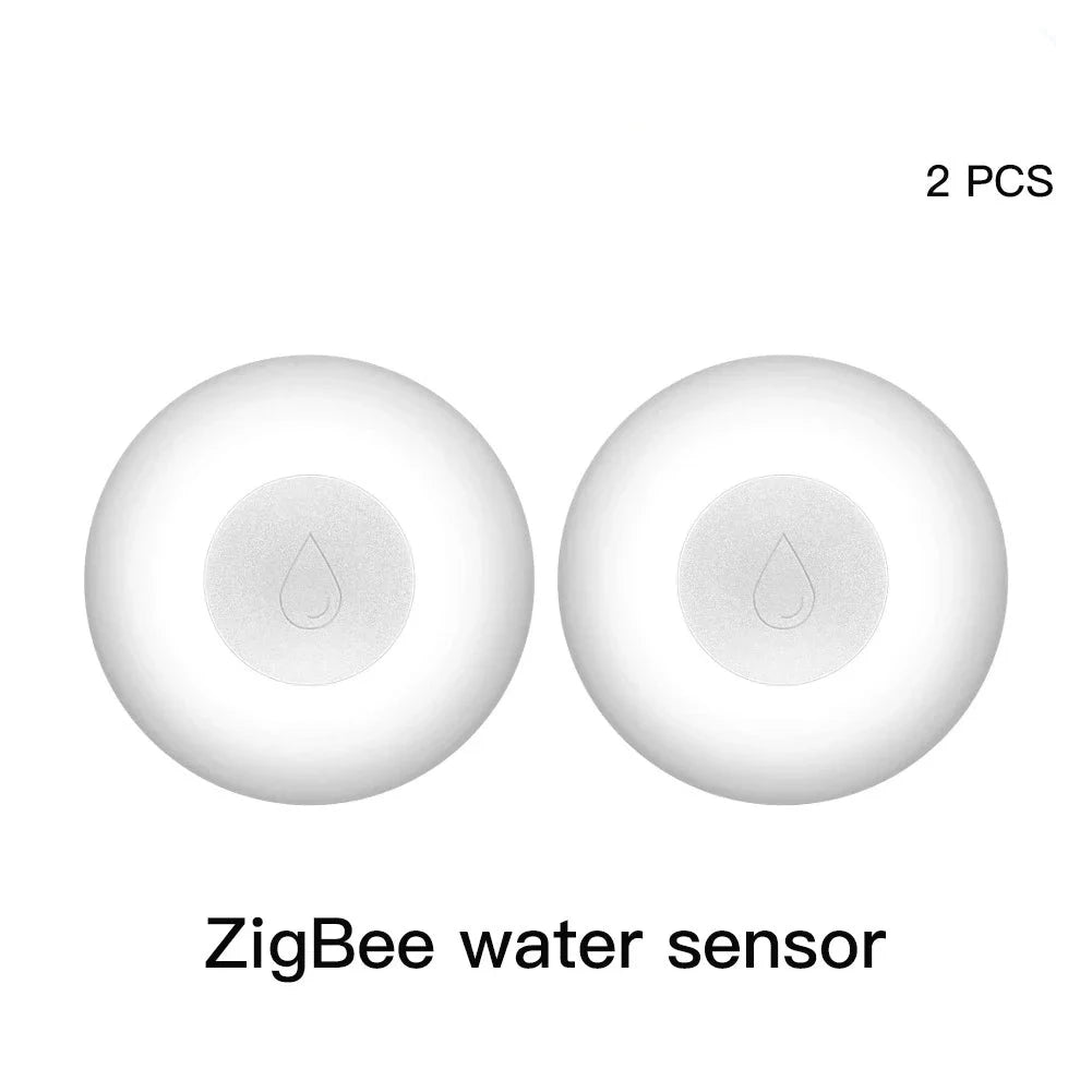 ZigBee Flood Sensor Water Leakage Detector Water Tank Full Alert Overflow Security Alarm System Tuya Smart App Remote Control