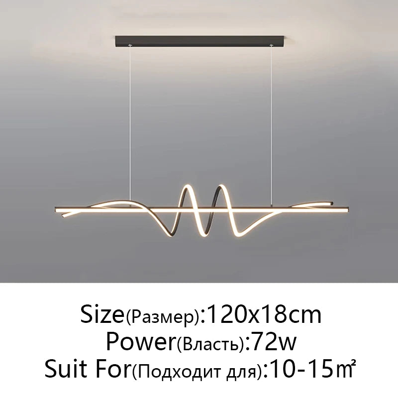 Modern LED Pendant Light - Minimalist Home Decor Chandelier for Living Room