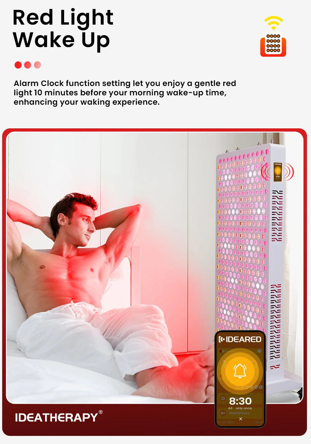 Red Light Therapy LED Touch Screen APP 480,590,630,660, 670, 810, 830, 850,1060nm Full Body Lamp PDT Infared Device Led Red Light Therapy Panel