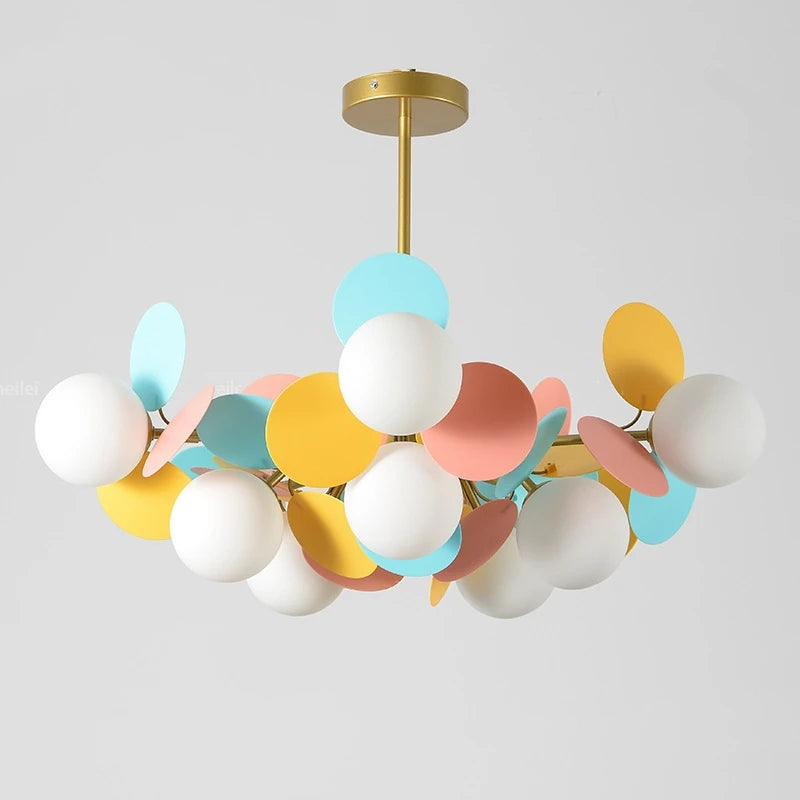 Pendant Lamp Glass Ball Ceiling Hanging Light Suspension for Bedroom Dining Living Room Kitchen
