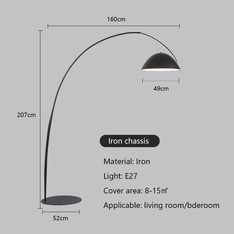 Modern Minimalism Vertical Led Floor Lamps Living Room Sofaside Fishing Lamp Lighting Home Bedroom Light Ambient Luster Fixtures