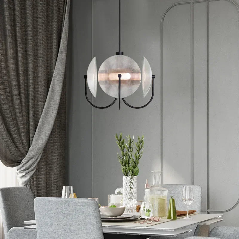 2026 Postmodern Minimalist Chandelier Luxury Glass LED Pendant Lamp For Living Dining Room Bedside Bedroom Light Suspension Lumi