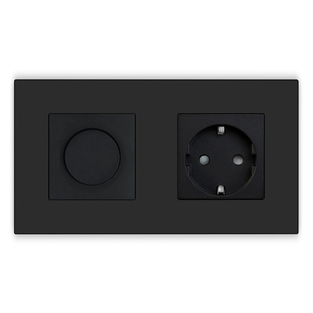 Dimmer Light Switch Rotary Knob Glass Mechanical LED Dimmable Wall Mounted Switches EU Standard Switches