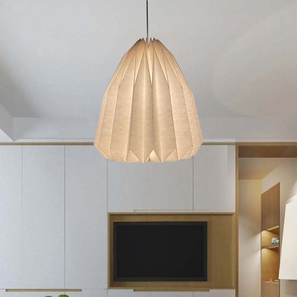 Chandelier Lamp Shade Nordic Style Folding Pendant Light Shade Creative Decorative Light Cover Home Art Decoration