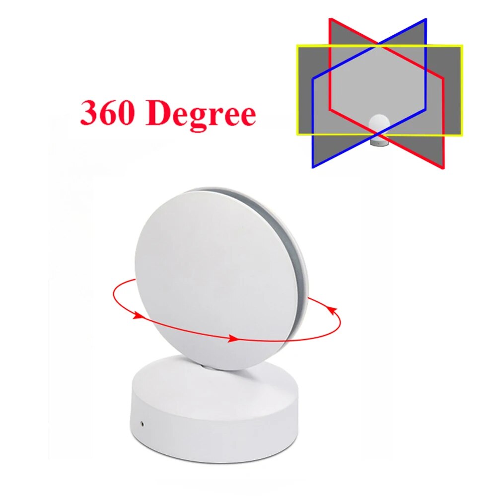 LED Wall Light Lamp IP67 Waterproof Spotlight RGB Window Sill Lamp Home Garage Door Corridor Hall Gallery Hotel Aisle Decorate