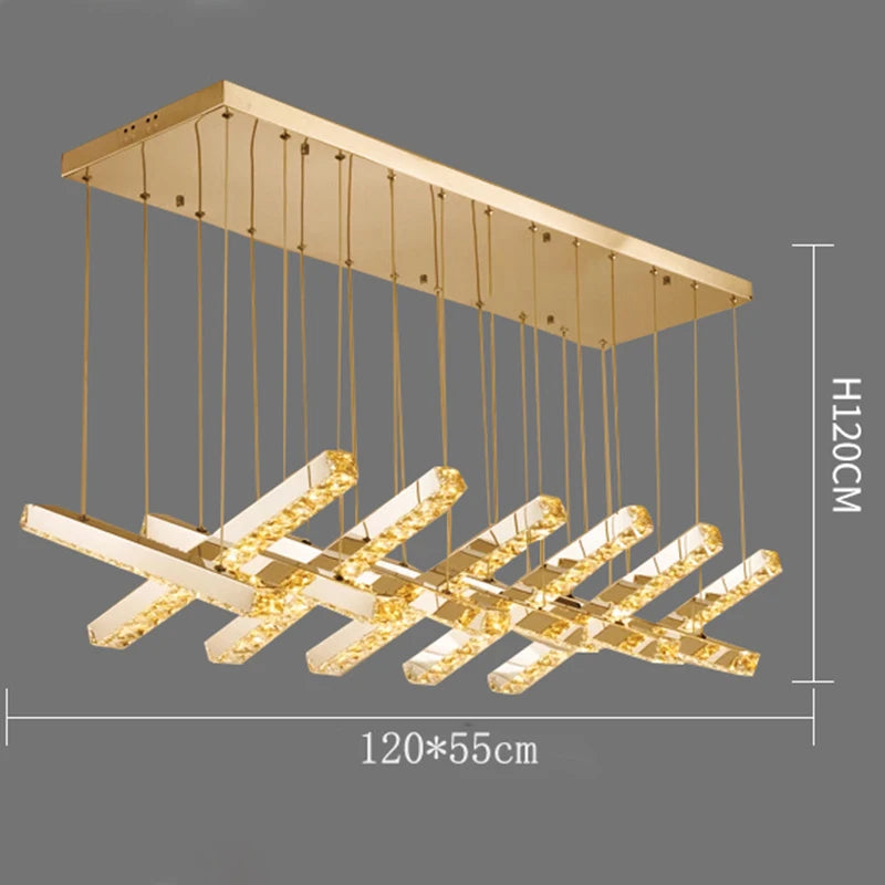 Nordic home decoration luxury crystal chandelier restaurant chandelier ceiling lamp villa chandelier interior lighting lamps