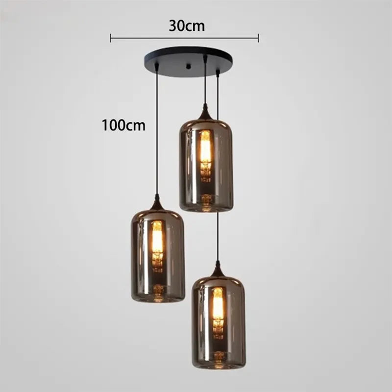 Modern Glass Led Lights Pendant Lamps for Living Room Chandeliers for Dining Room Hanging Light Indoor Lighting Suspension