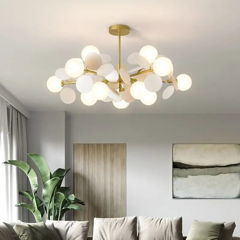 Pendant Lamp Glass Ball Ceiling Hanging Light Suspension for Bedroom Dining Living Room Kitchen