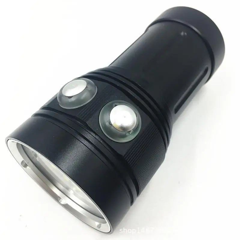 FUNNYDEER A10 LED 7000LM 100W 18650 Diving Light Highlight Torch Diving Flashlight Underwater 100M Waterproof Video Camera Light