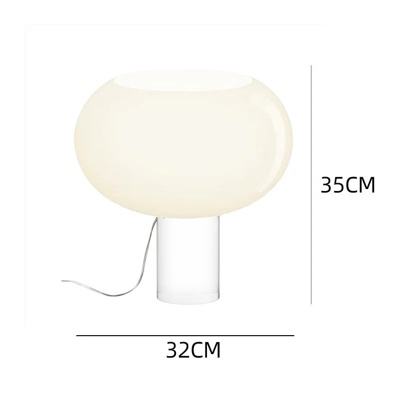 Buds table lamp Retro White Glass Desk Light Romantic Nordic Home Living Room Dining Table Study Bedroom beside mooding lamp