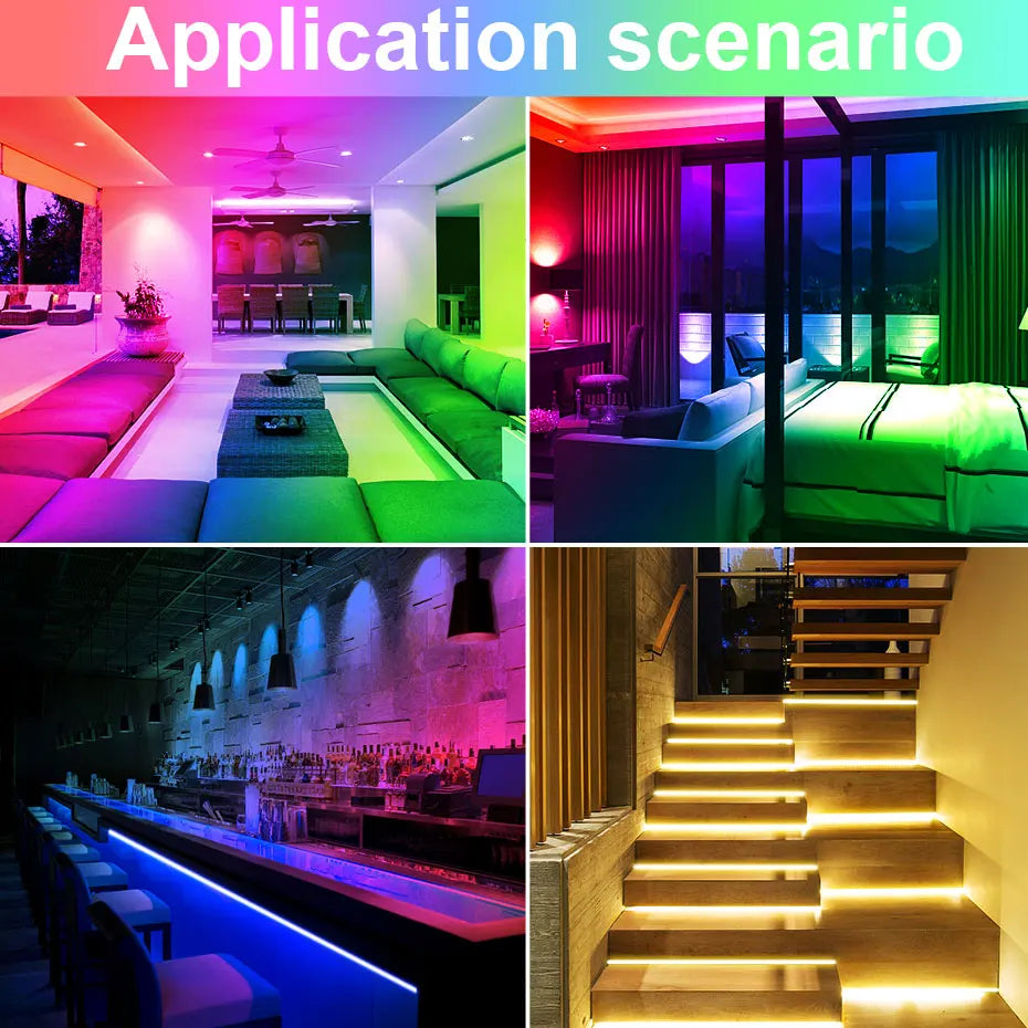 RGB Smart LED Neon Strip Light 220V - Waterproof Flexible Ribbon Tape