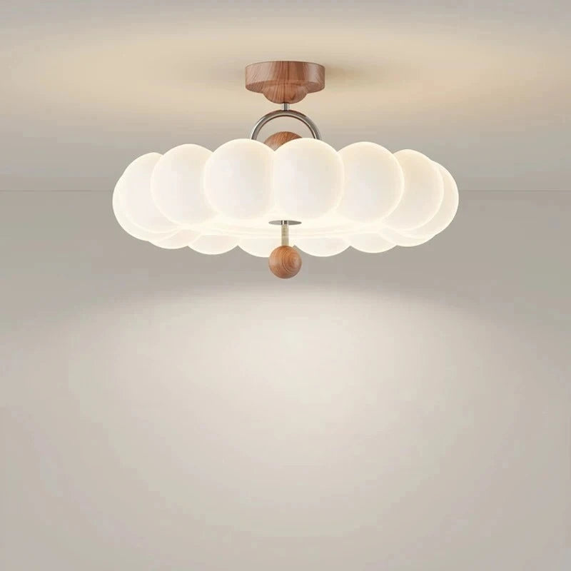 French retro cream lamp bedroom ceiling light creative master bedroom pendant light