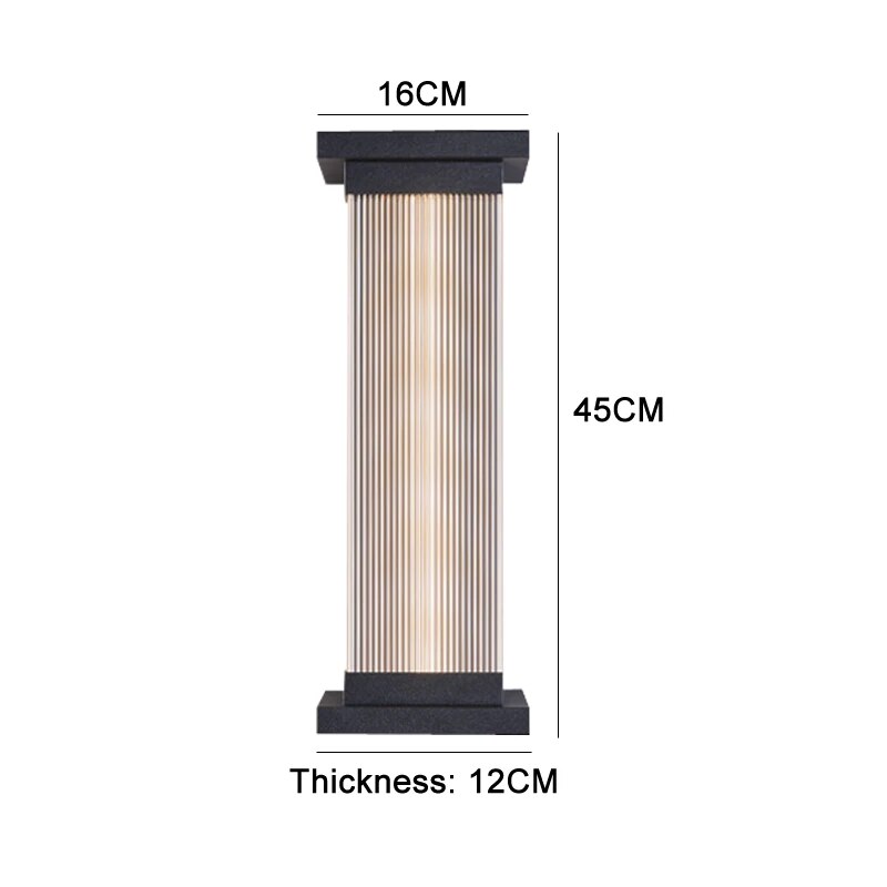 Outdoor Wall Lamp Waterproof Outdoor Hotel Villa Door Exterior Wall Column Minimalist Courtyard Lamp Wall Lamp