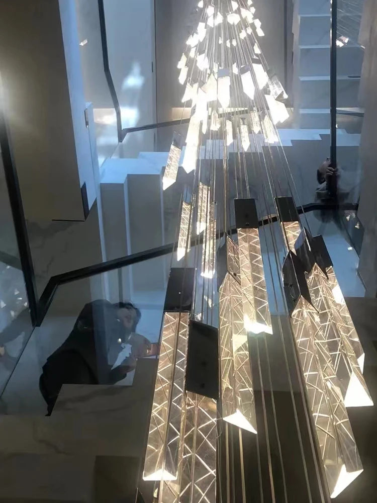 Modern Crystal Pendant Lamp - Luxury LED Hanging Light for Dining Room