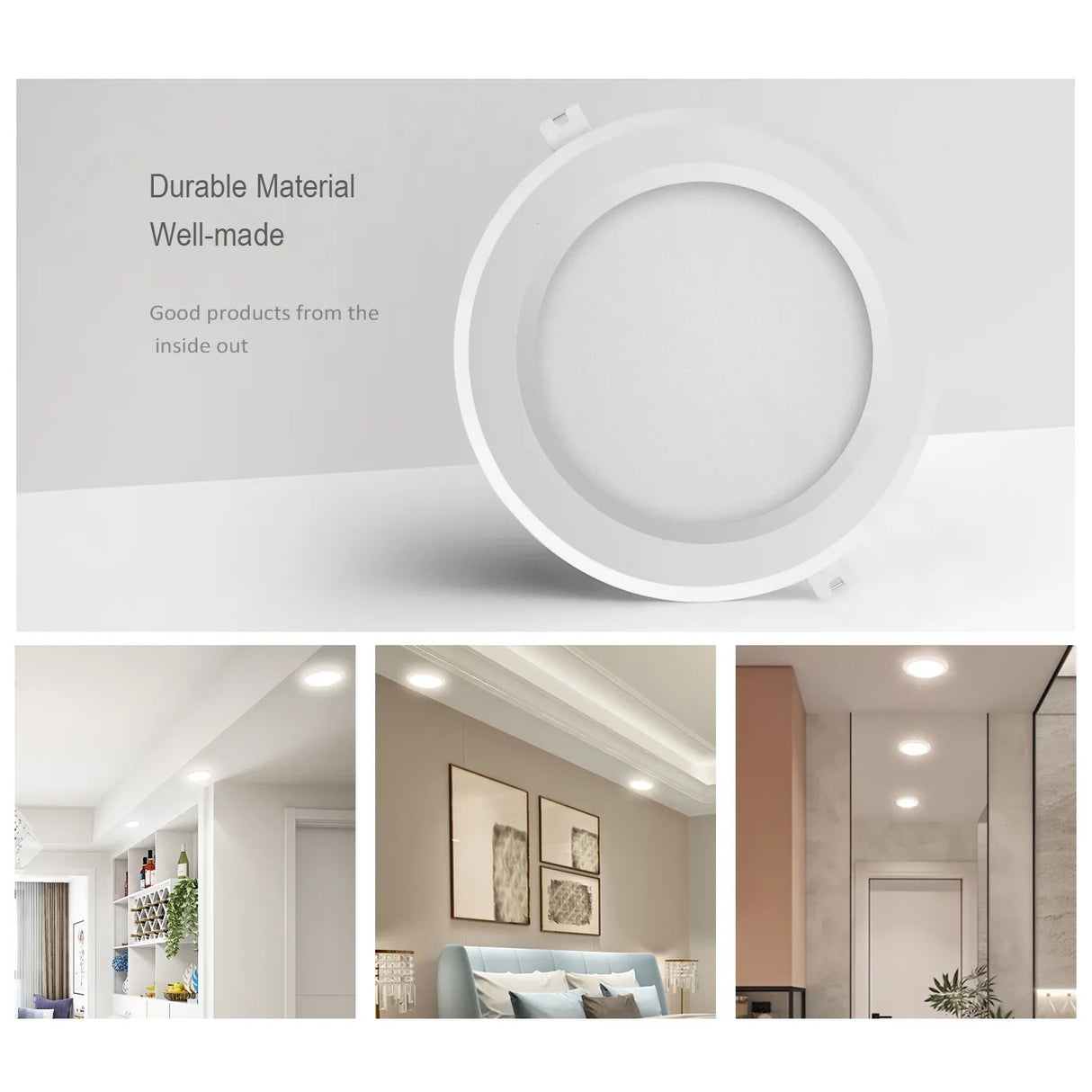 LED Downlight 110V 220V Ceiling Light 17W 20W 24W Recessed Led Down light Round Panel Light Spotlight Indoor Lighting
