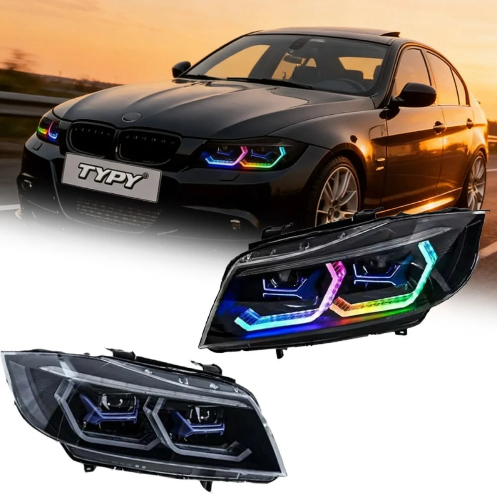 LED Projector Headlights for BMW 3 Series E90 (2005-2012) - RGB Color Changing