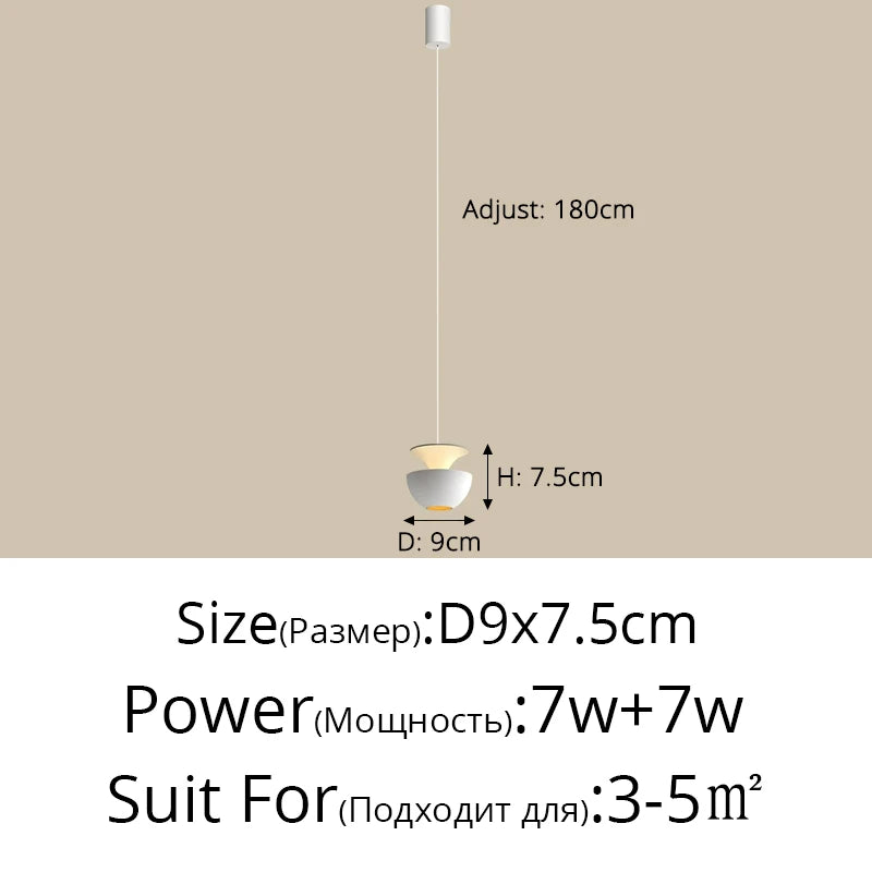 2026 New Bedside Led Pendant Lights Simple Bedroom Aisle Porch Cloakroom Small Chandelier Modern Home Indoor Decor Lighting Lamp