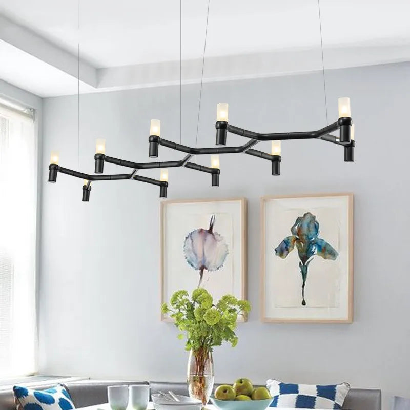 Modern Luxury Foyer G9 Led Chandelier Lustre Metal Pendant Chandelier Lighting Stairs Hanging Lamp Deco Led Indoor Light Fixture