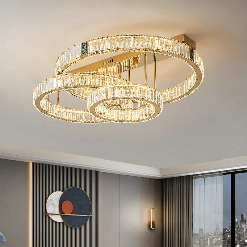 home decorationPendant lights, luxury crystal living room chandelier, bedroom Pendant lamp, ceiling light, indoor lighting