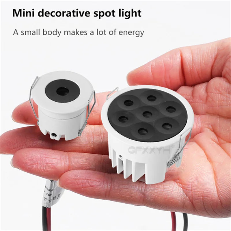 Mini Recessed Home Anti Glare Room Hotel Downlight Ceiling LED Spot Lamp Dimmable 110V 220V Down Light 3w 5w 8w 15w CRI92