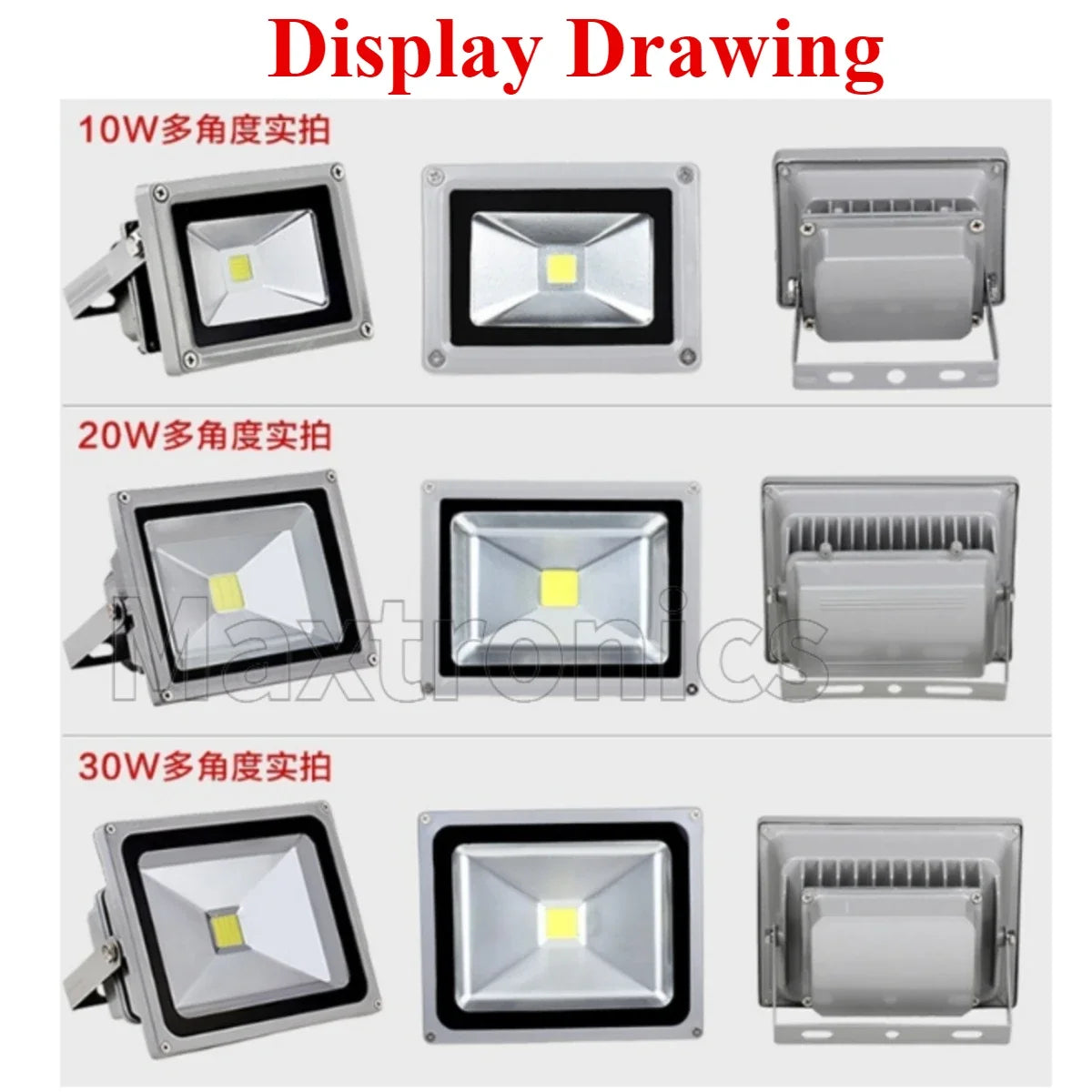 NEW 7 Color RGB LED Spotlight With Remote 10W 20W 30W 50W IP65 Waterproof for Outdoor Garden Projector Lighting LED Flood Lights