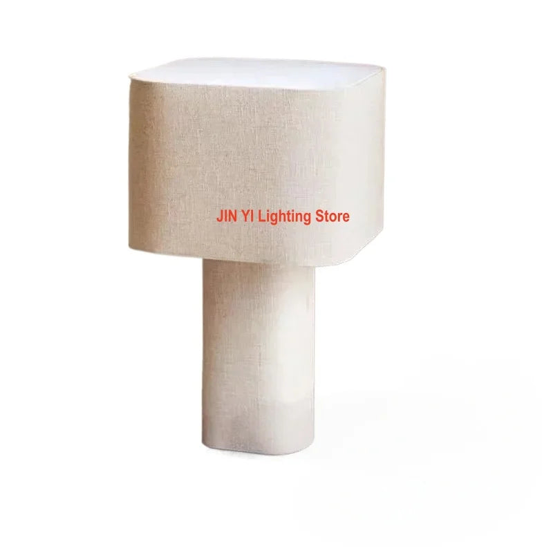 Italian Living LED Room Floor Lamp Modern Simple Quiet Style Bedroom Headboard Fabric Decoration Lamp Containing Light Bulbs