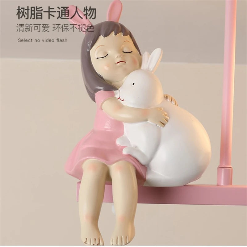 Children's Room Bedside Ceiling Lamp Girl Boy Wall Art Ceiling Lights Creative Cartoon Eye Protection Led Home Decor Fixtures