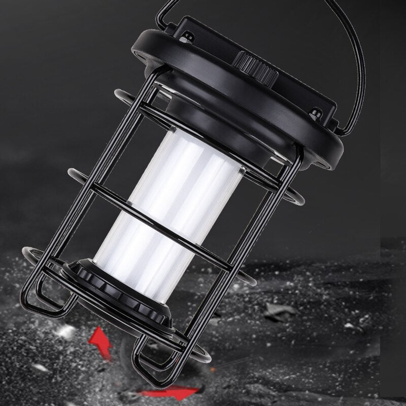 LED Tent Flashlight Camping Light USB Rechargeable Bulb Outdoor Portable Lamp Emergency Lantern With Infinite Dimming Function