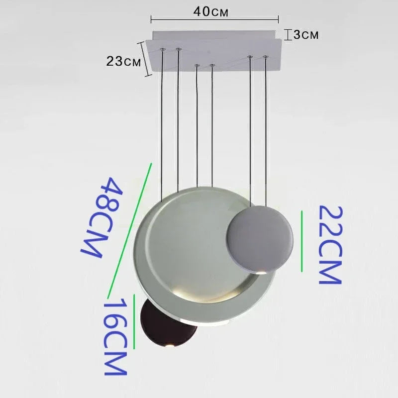 Scandinavian LED Chandelier - Modern Nordic Pendant Lamp for Dining & Kitchen