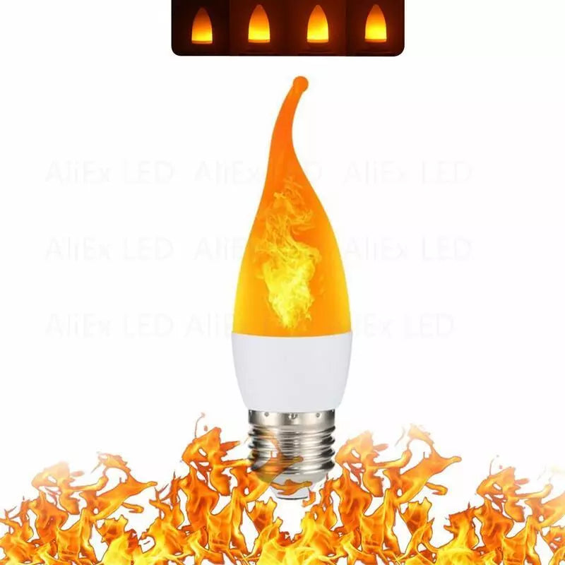 E27 E14 B22 USB LED Flame Light Bulbs 85-265V Party LED Flame Effect Light Simulation Fire Lights Bulb KTV Festival Garden Decor