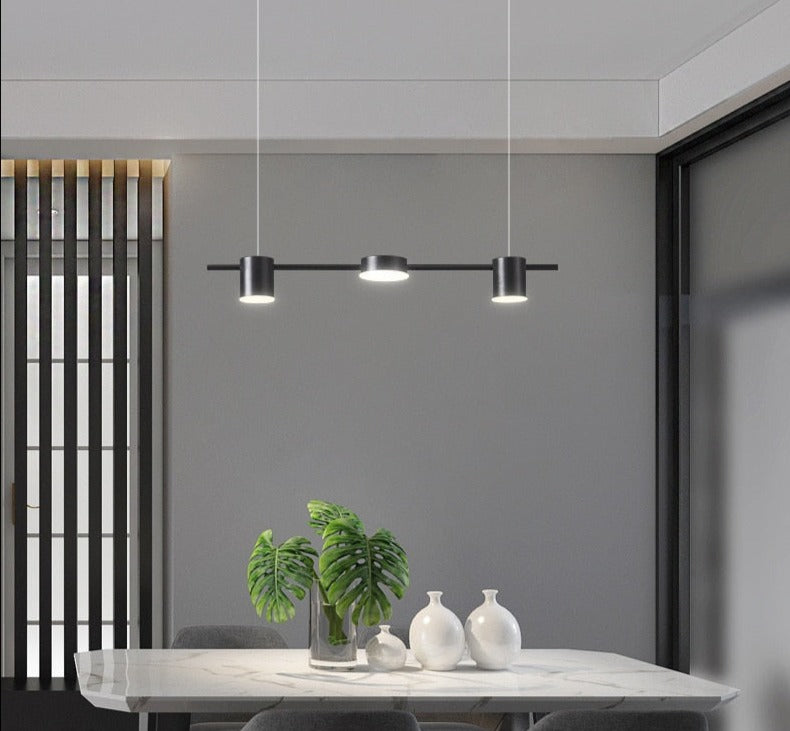 Modern Minimalist Pendant Light Strips Hanging Lamp Luxury Chandelier Lighting Fixture for Bar Dining Room Table Study