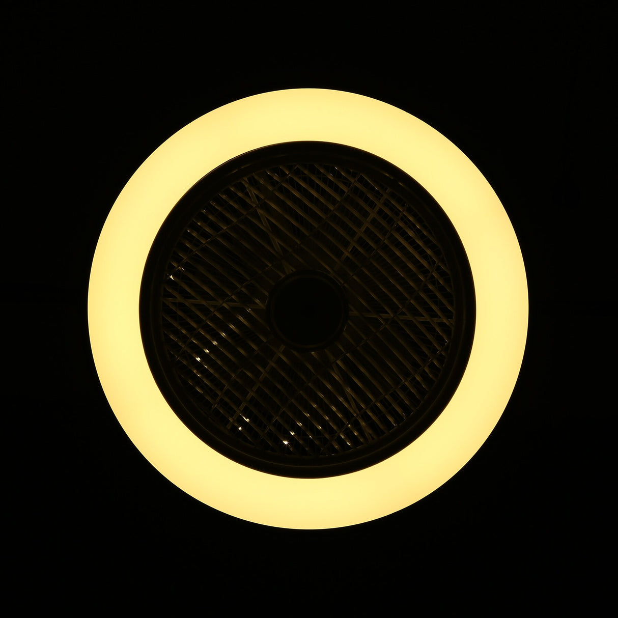 LED Light Ceiling Fan with Lamp Remote Control Modern Lighting 72W Three-color Adjustable 22 inch