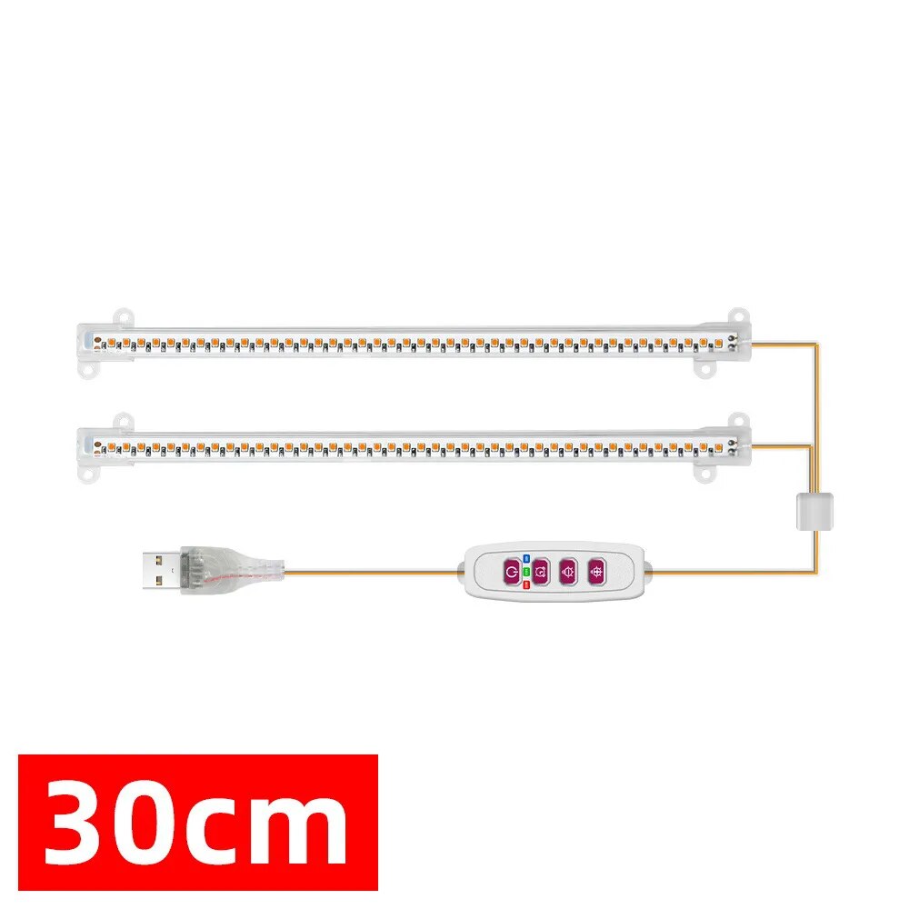 Grow Light Strips Bar for Indoor Plants 42-288 LEDs Sunlight Full Spectrum Plant Lamp with Auto On/Off Timer Dimmable