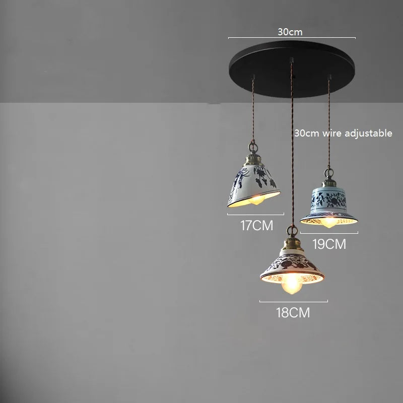 Modern Simple Ceramic LED Pendant Lamp Home Indoor Decors Lighting Bedroom Restaurant Dinning Living Room Lights Hang lamp