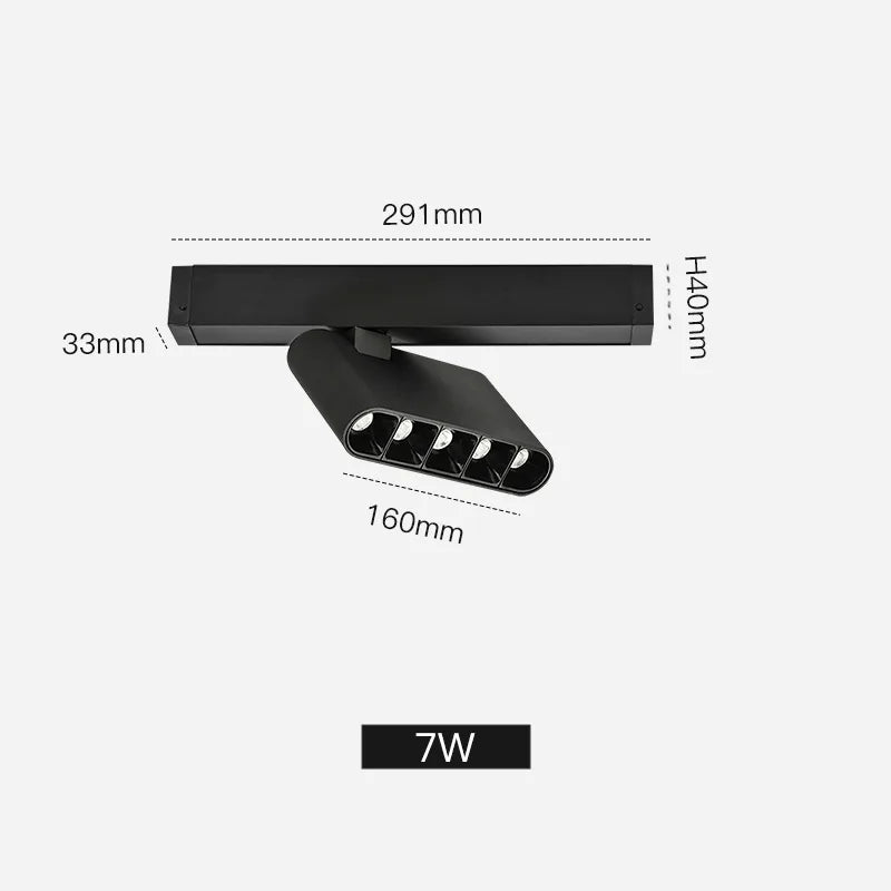 New Design Flood Spot Recessed Magnetic Track Light Led Line Lamp Magnet Rail Ceiling System Indoor Track Lights for Room