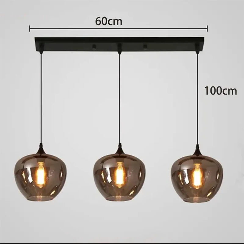 Modern Glass Led Lights Pendant Lamps for Living Room Chandeliers for Dining Room Hanging Light Indoor Lighting Suspension