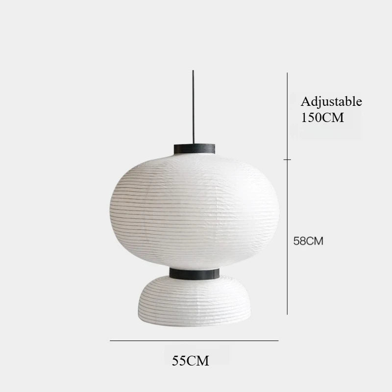 Wabi Sabi Pendant Lamps Rice Paper Chandelier Japan Style Hanging Light for Ceiling Living Room LED Light Room Decor Lustre