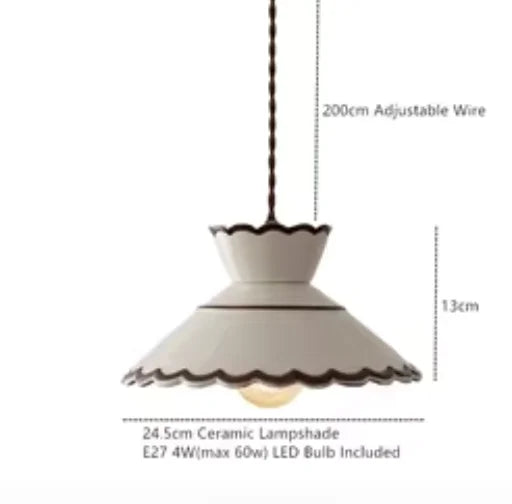 2026 New Style Nordic Modern LED Pendant Lights Fixtures 4W Bedroom Dinning Living Room Ceramic Beside Lamp Hang lamp