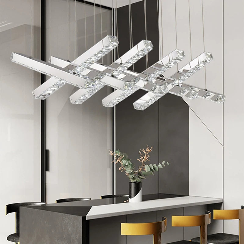 Nordic home decoration luxury crystal chandelier restaurant chandelier ceiling lamp villa chandelier interior lighting lamps