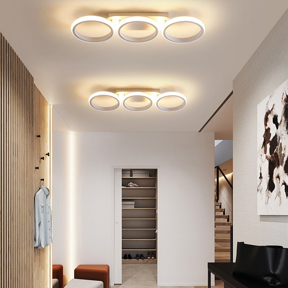 Modern LED Ceiling Light Fixture Indoor Lighting Chandelier Light Ceiling Minimalist Square Round for Home Hallway Balcony Aisle