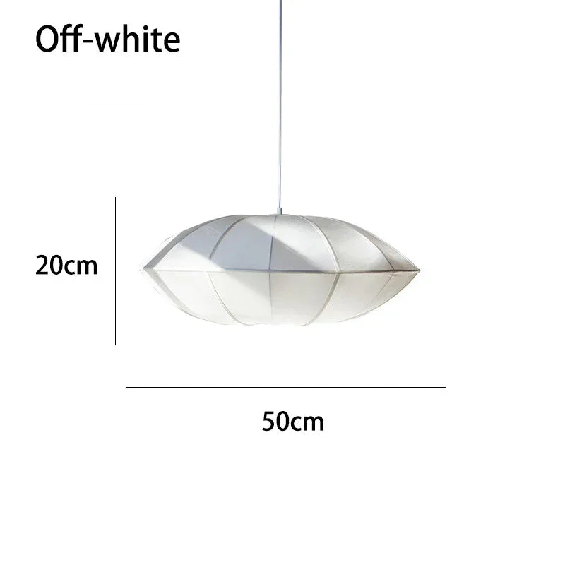 Vintage Danish Cloth Pendant Light - Rustic Fabric E27 Ceiling Hanging Lamp Fixture for Living Room, Dining Room & Bedroom
