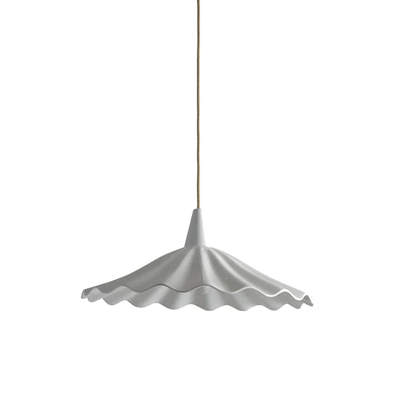 30cm White Ceramic LED Pendant Light - Modern Nordic & Japanese Style Hanging Ceiling Lamp Fixture for Bedroom, Dining Table & Living Room