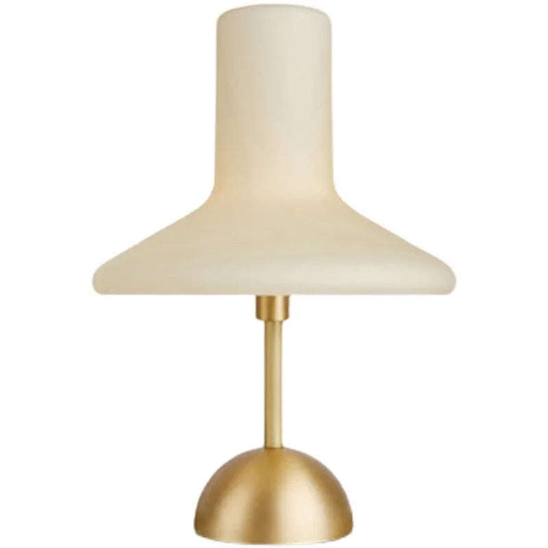 Modern Glass Hat Table Lamp Bedroom Bedside Living Room Study Office Hotel Designer Creativity Touch Charging Night Desk Lights