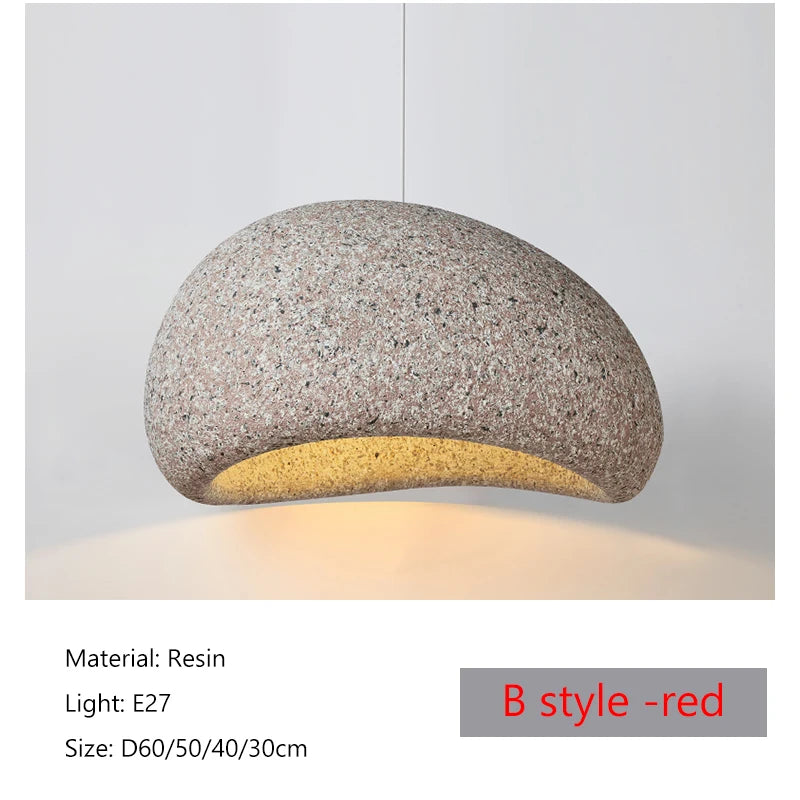 2026 Wabi-Sabi Pendant Lamp - Organic Textured Hanging Light for Dining Table