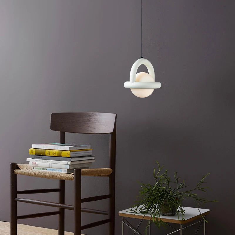 Nordic Simple Creative Danish Designer Restaurant Bar Long Line Bedroom Headboard Ball Chandelier